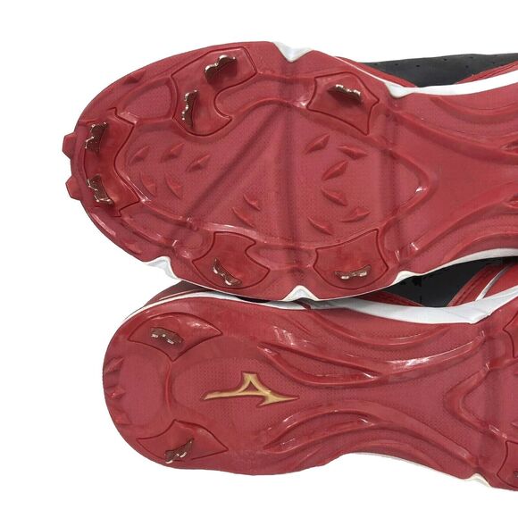 Mizuno 9-Spike Advanced Classic 7 Baseball Cleat-Red & Black-Sizes 15 & 16 -New! - Picture 9 of 12